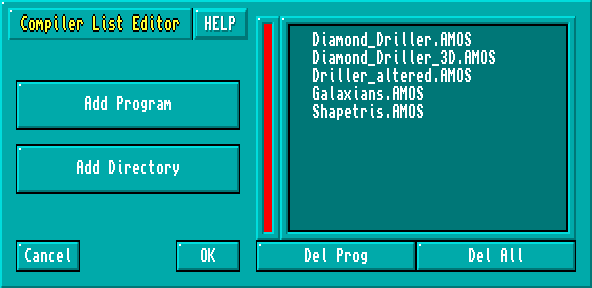 Compiling a list of programs